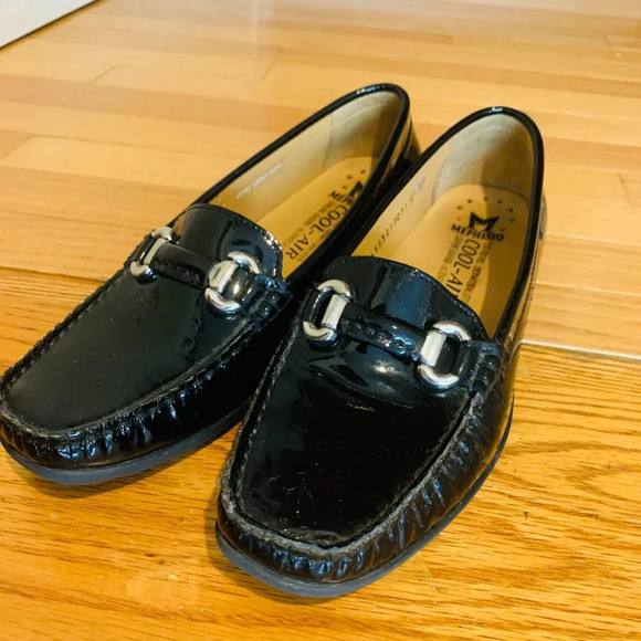Mephisto 'Cool Air' Loafers Women's Shoes Patent Leather Slip On Moc Size 9 - Picture 6 of 14